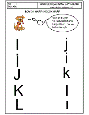 büyük ve küçük harfleri eşleştirme çalışmaları